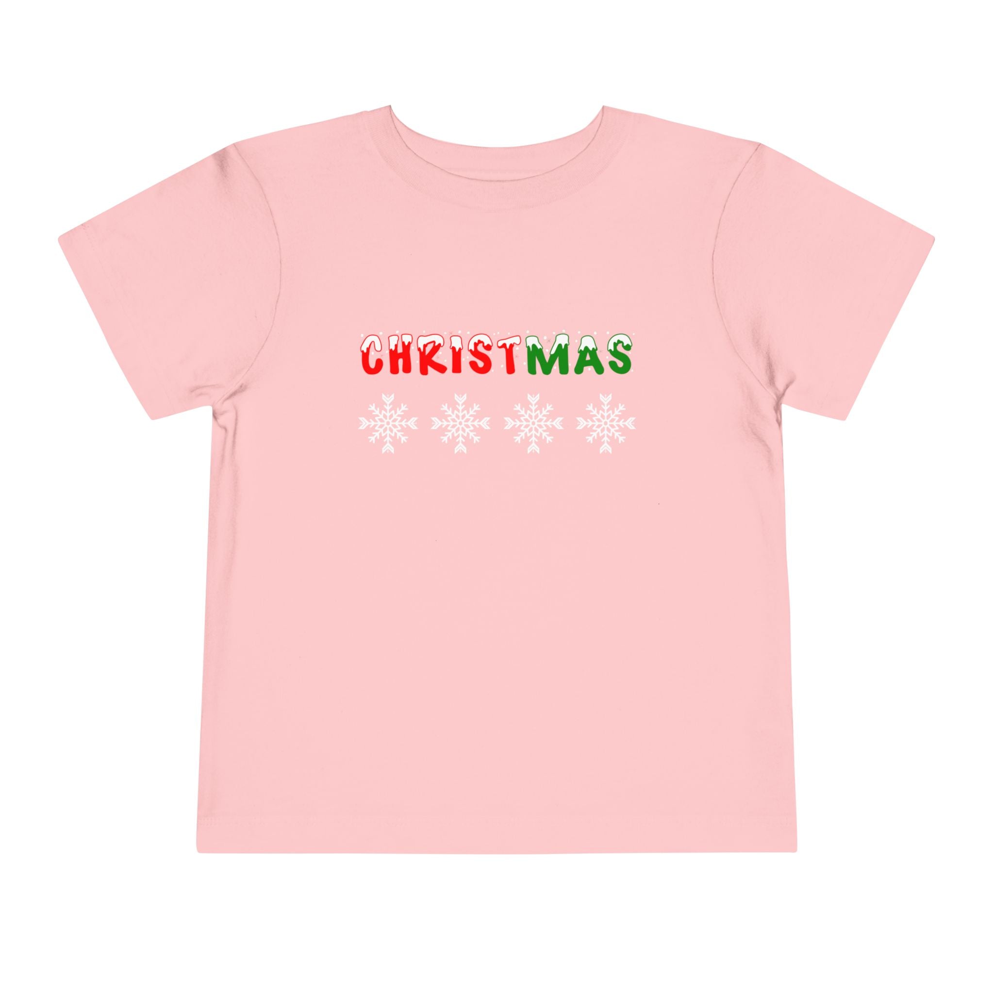 Christmas Snowflake Toddler Tee — Jesus, Love, Peace, Joy