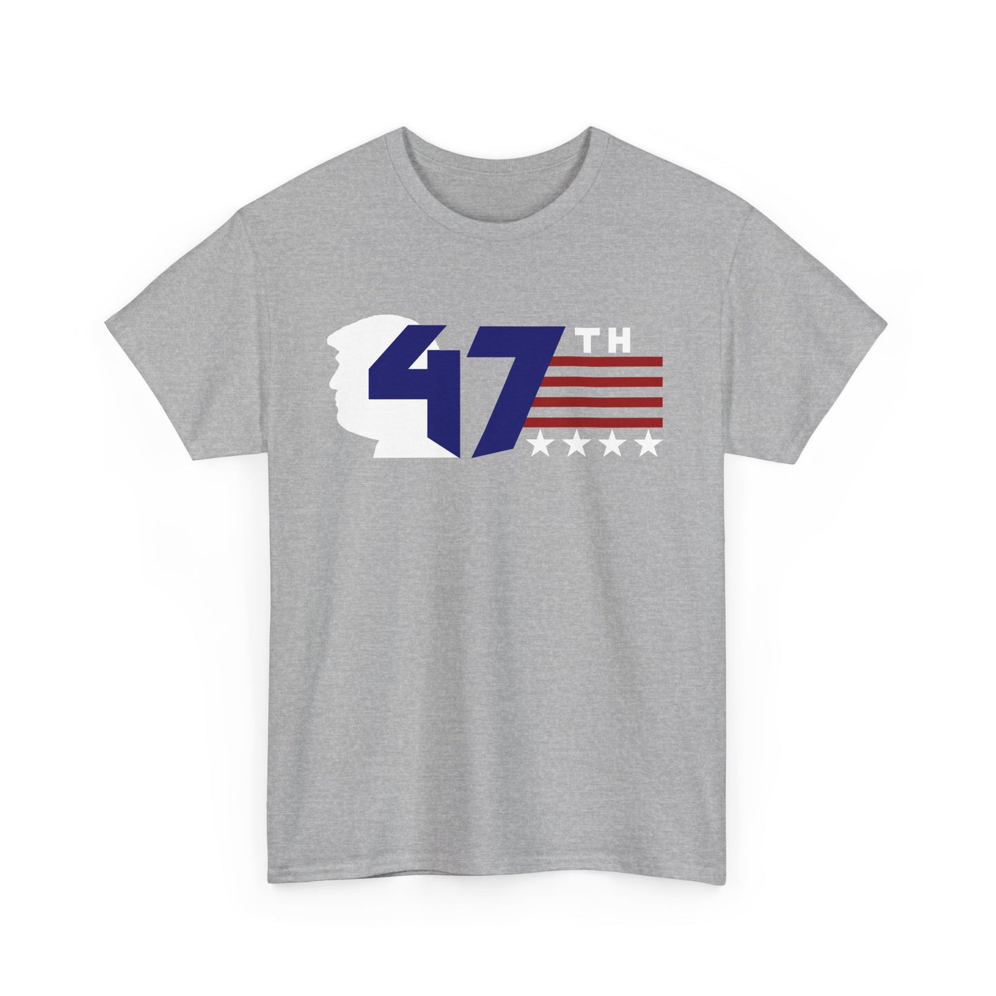 47th Trump: Patriotic Unisex Cotton Tee - 47th President Design, Casual Wear, Election Merchandise, Gift for Supporters, 4th of July Tee