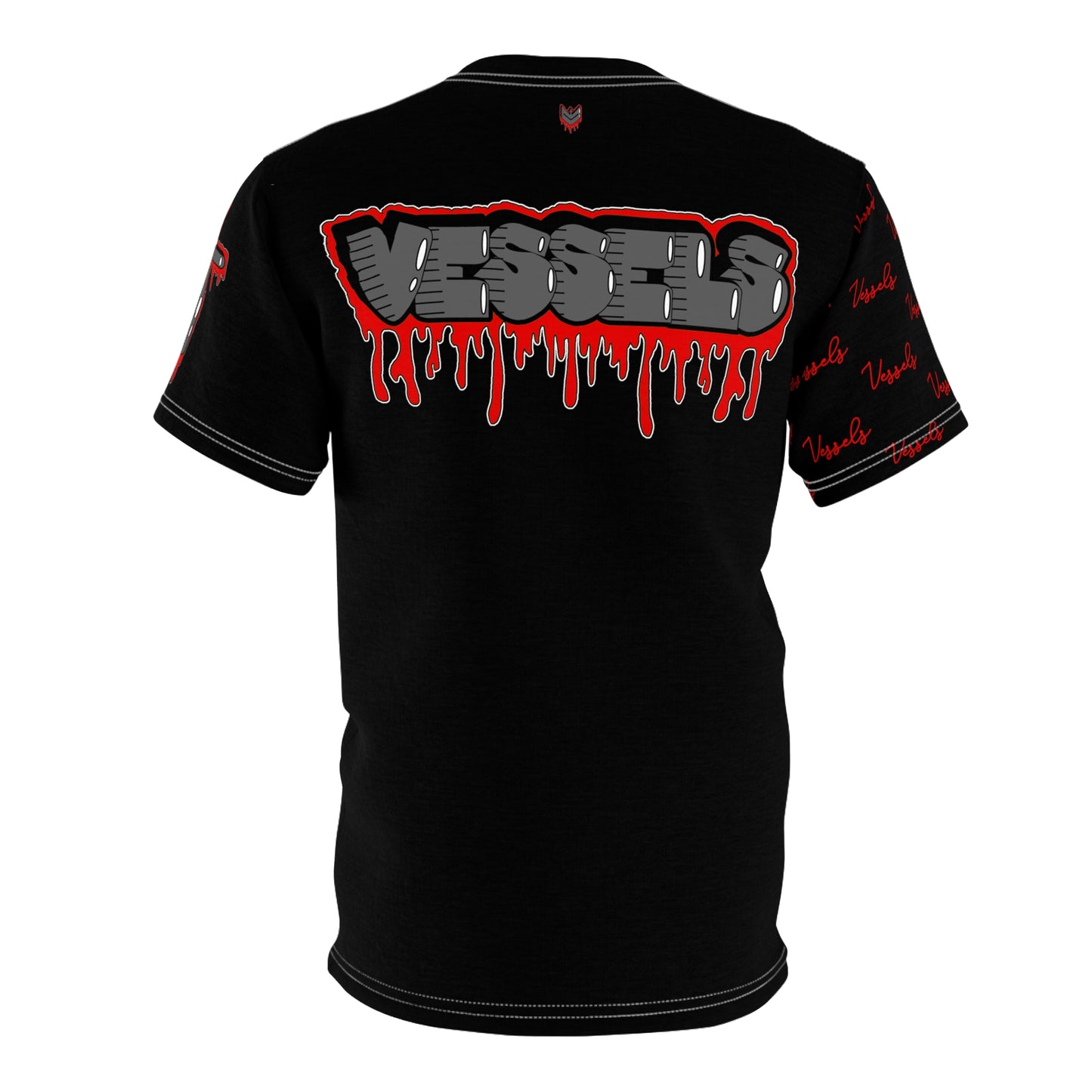 Red Drippy Graphic Tee - Edgy Design for Streetwear Lovers