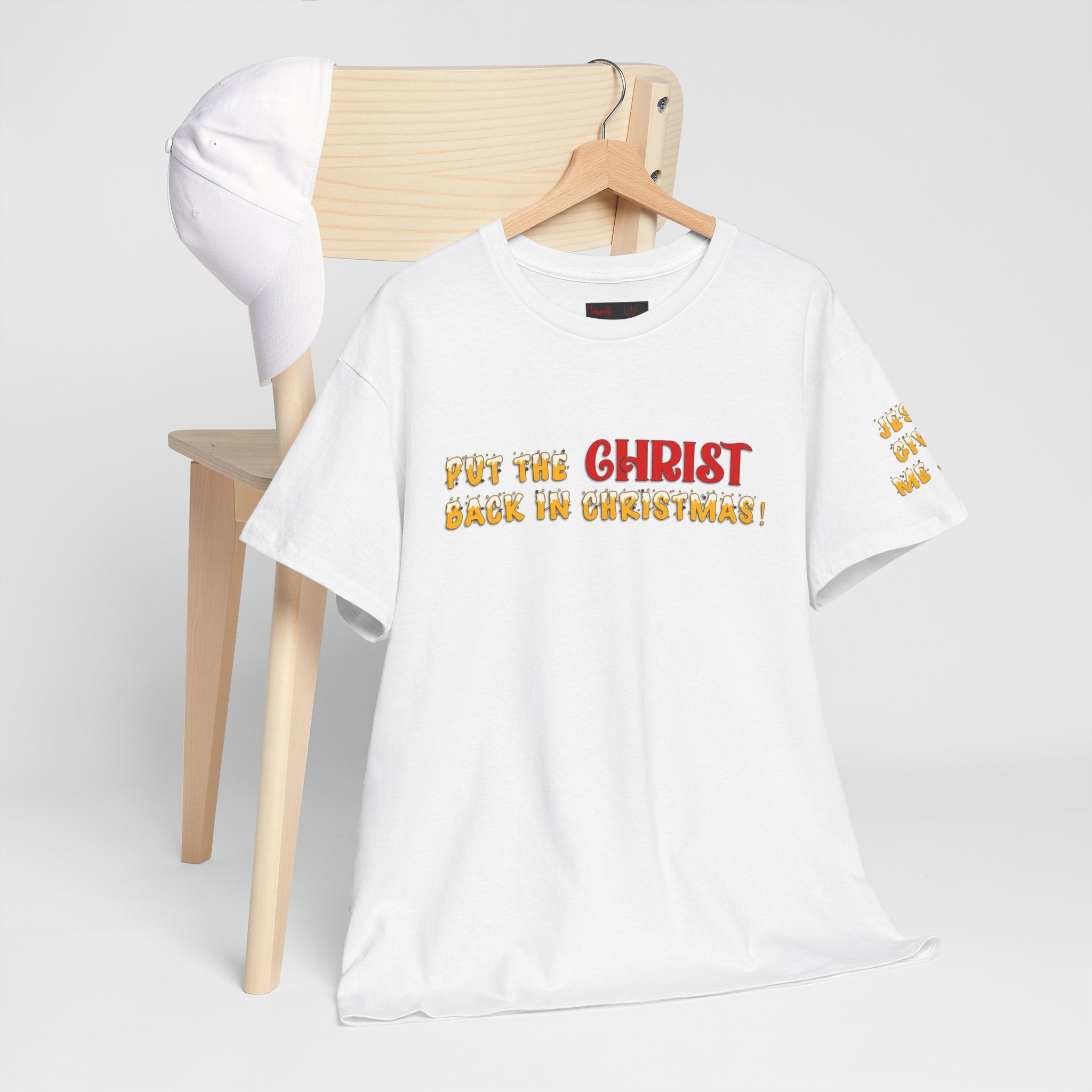 Christian Christmas T-Shirt — “Put the Christ Back in Christmas” Holiday Tee