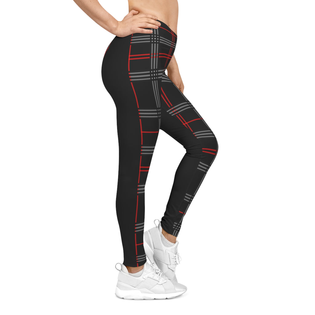 Plaid Print Women's Casual Leggings - Stylish Comfort for Everyday Wear