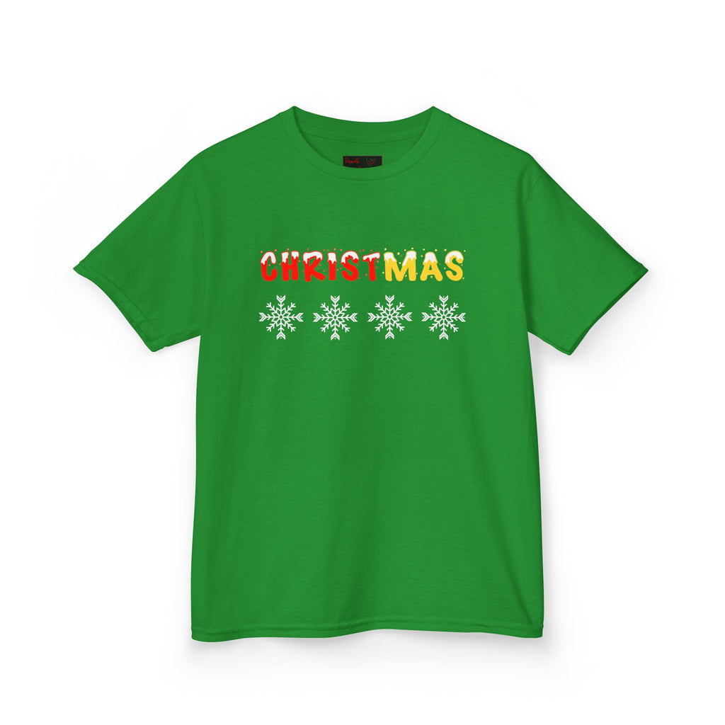 Christmas Snowflake Kids Tee — Jesus, Love, Peace, Joy