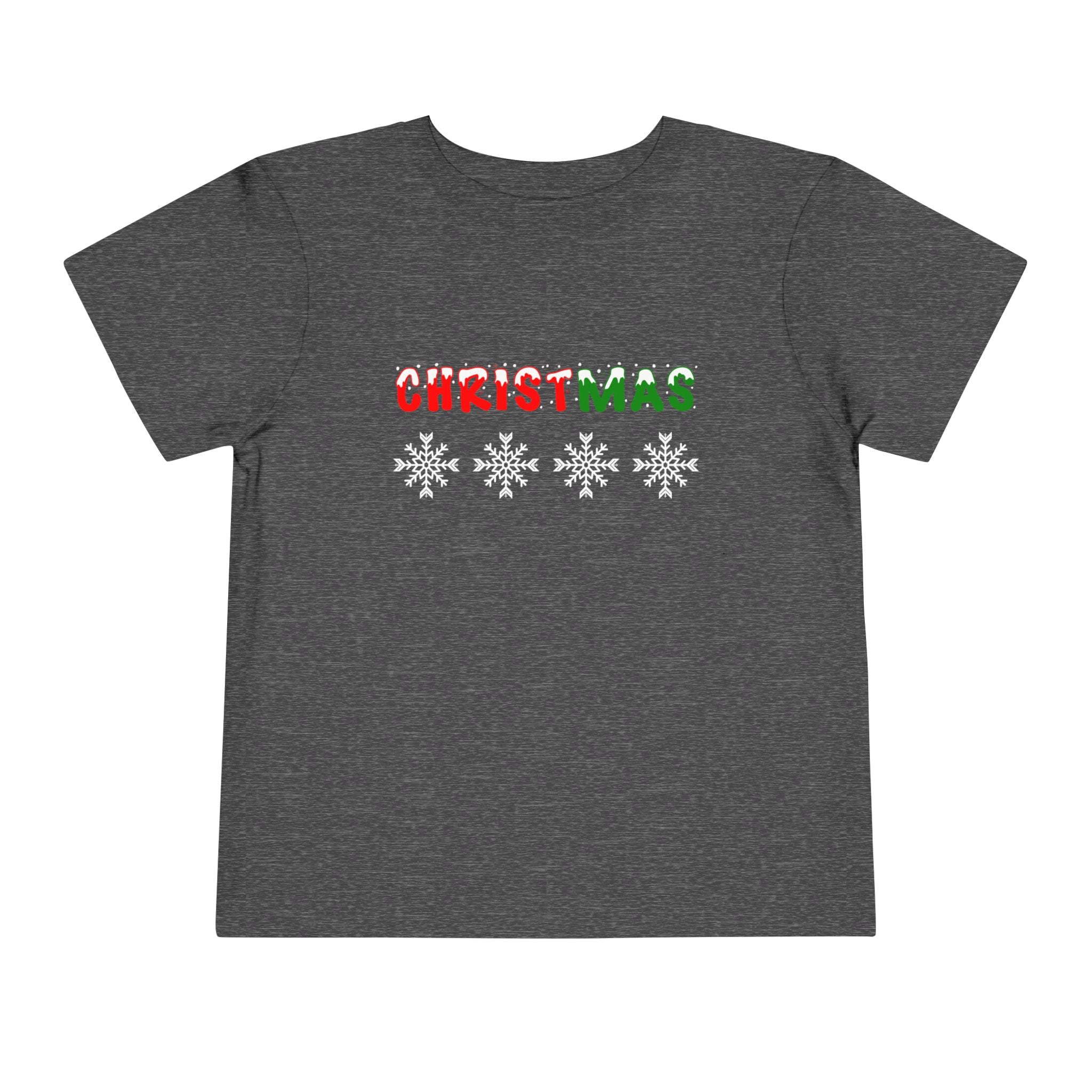 Christmas Snowflake Toddler Tee — Jesus, Love, Peace, Joy