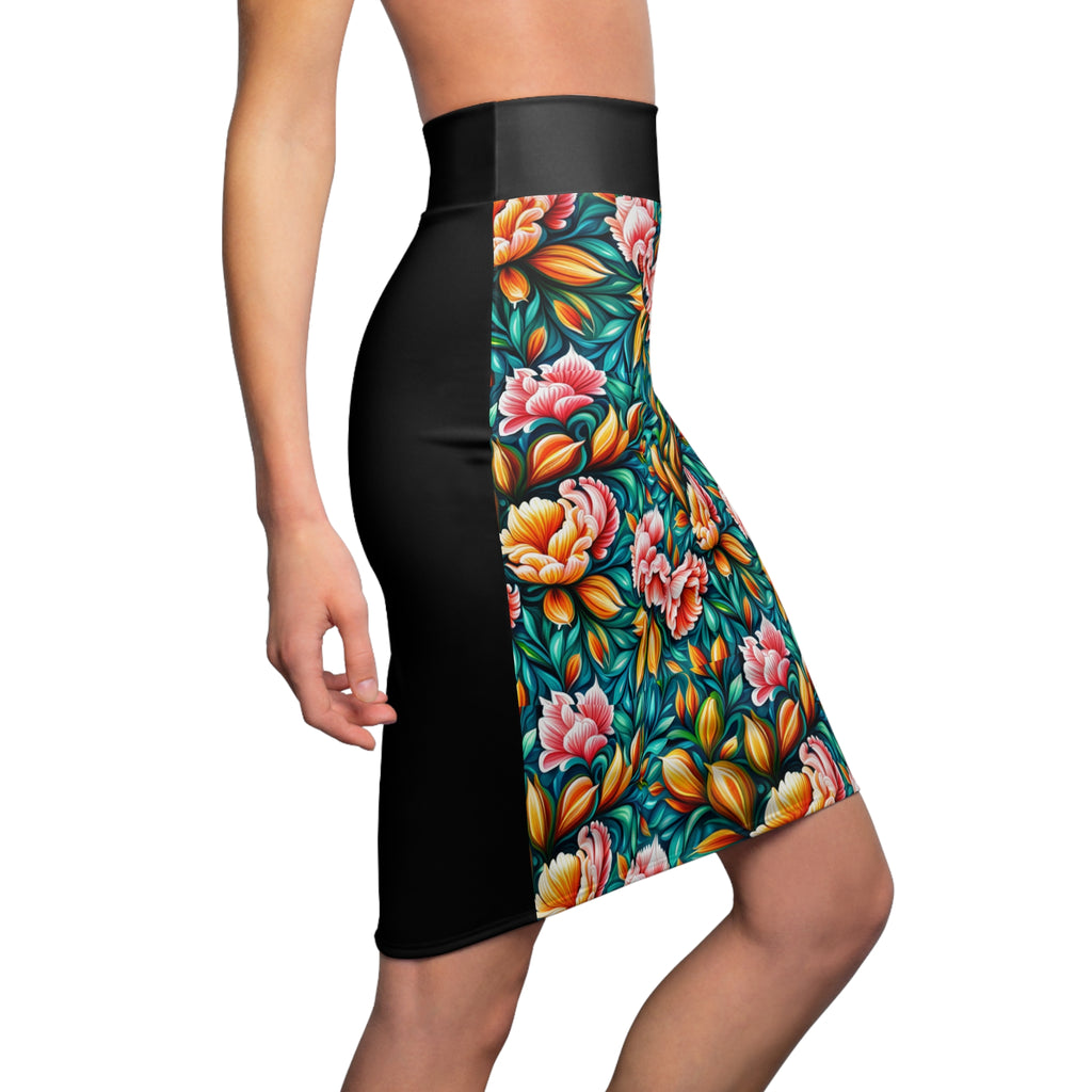 Vessels Flower Pencil Skirt for women