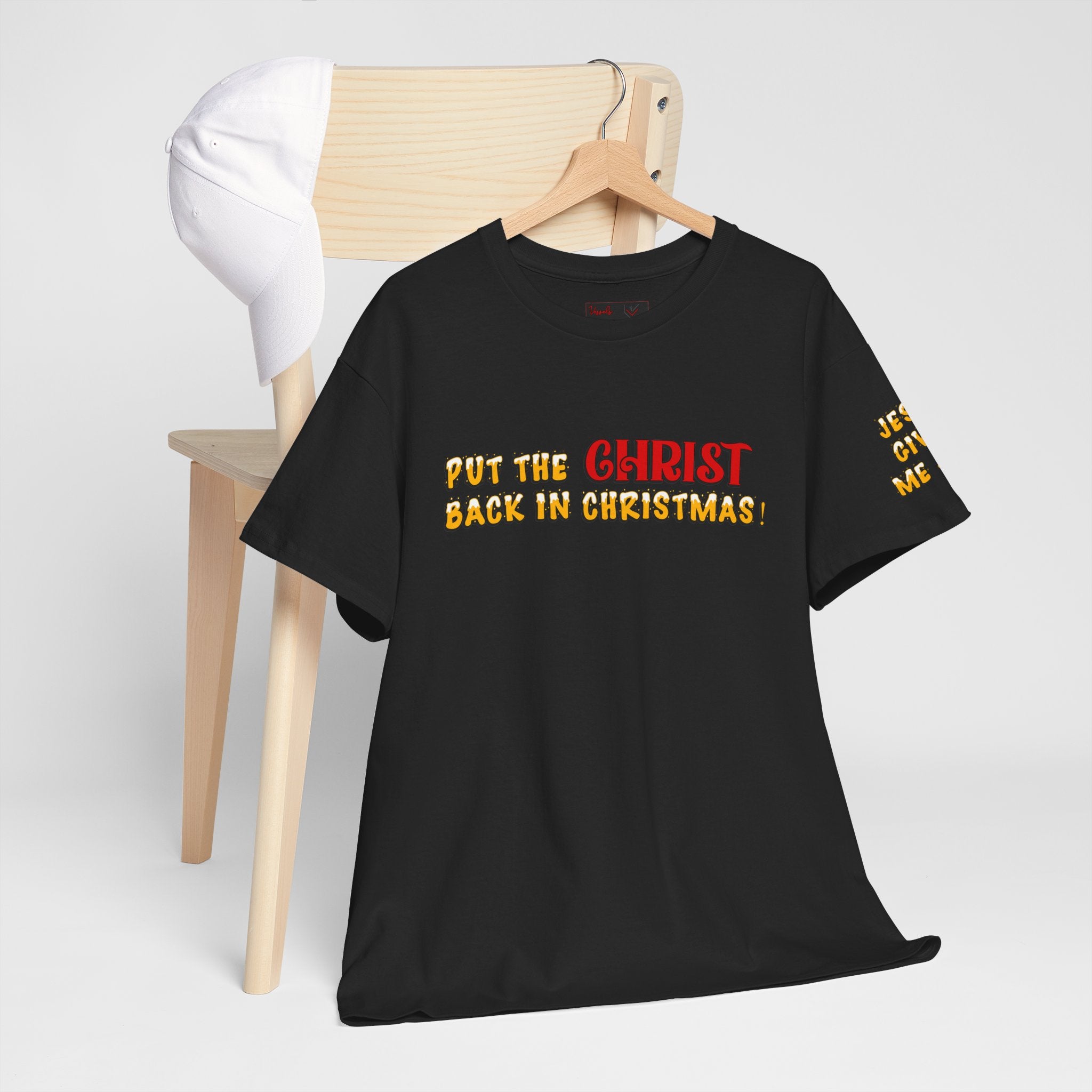 Christian Christmas T-Shirt — “Put the Christ Back in Christmas” Holiday Tee