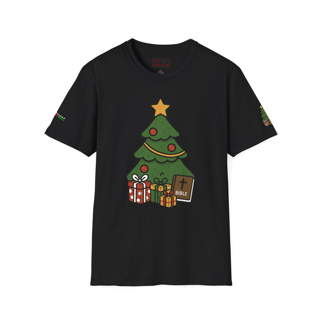 Christmas Tree T-Shirt — Jesus Christ Bible Holiday Family Giving Tee