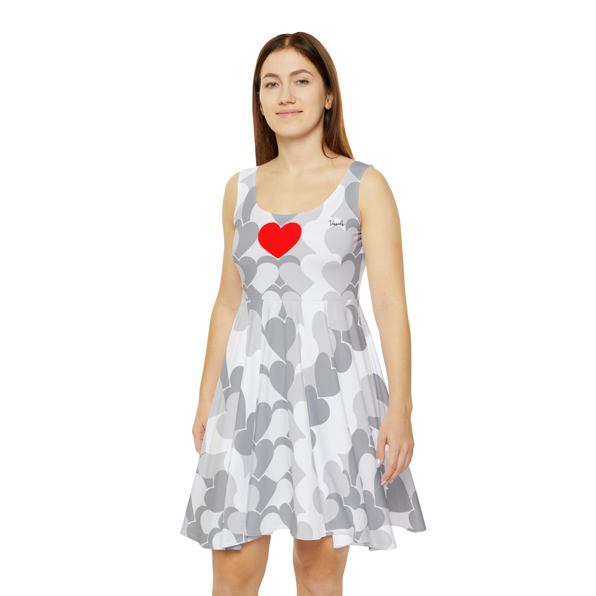 the Love Dress - White/Gray