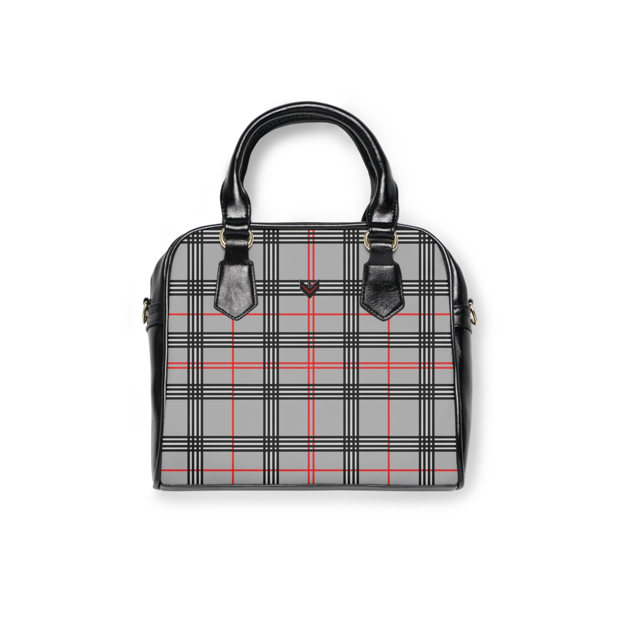 Vessel for God Plaid Shoulder Handbag