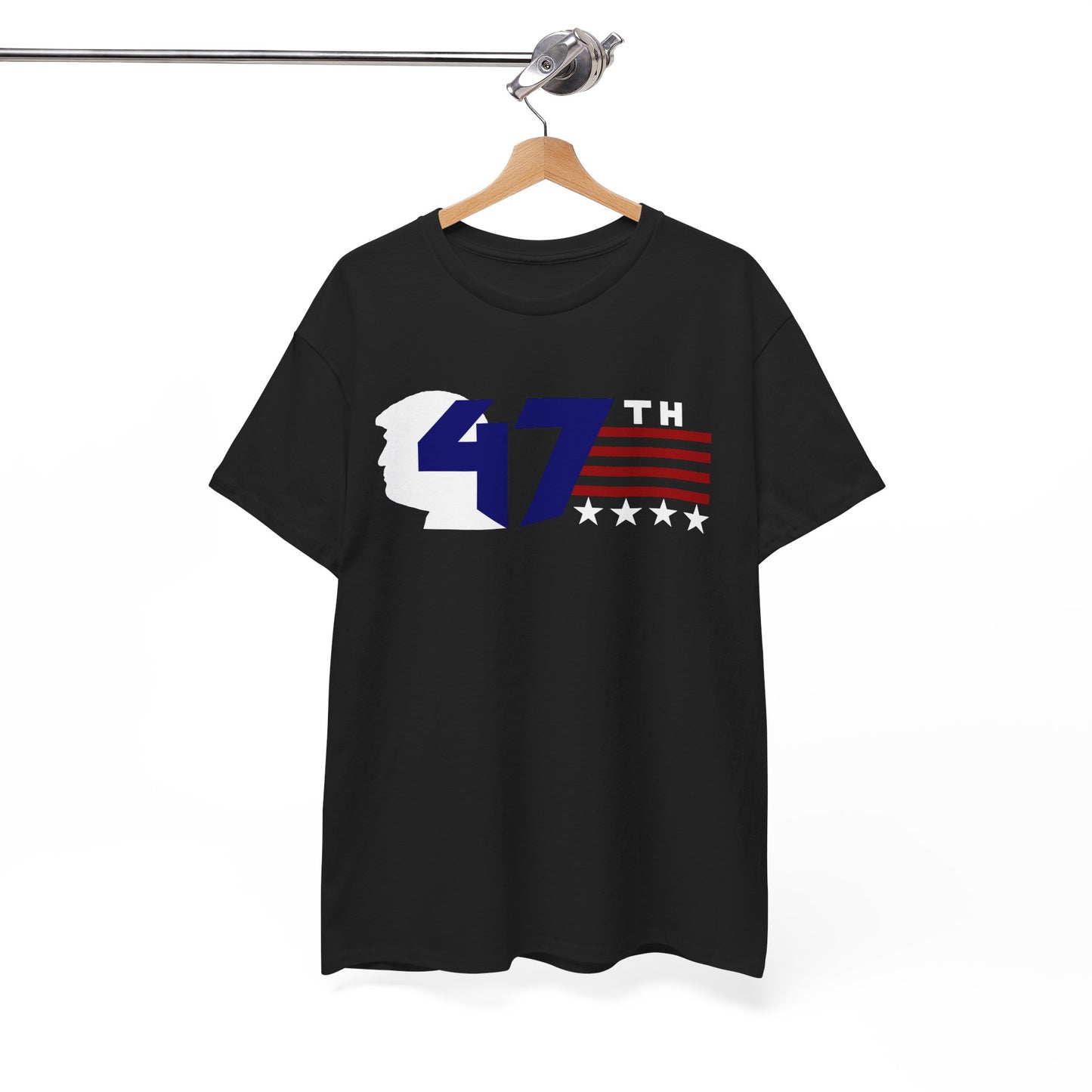 47th Trump: Patriotic Unisex Cotton Tee - 47th President Design, Casual Wear, Election Merchandise, Gift for Supporters, 4th of July Tee