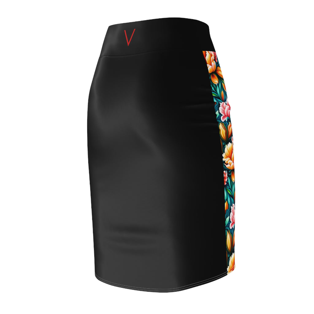 Vessels Flower Pencil Skirt for women