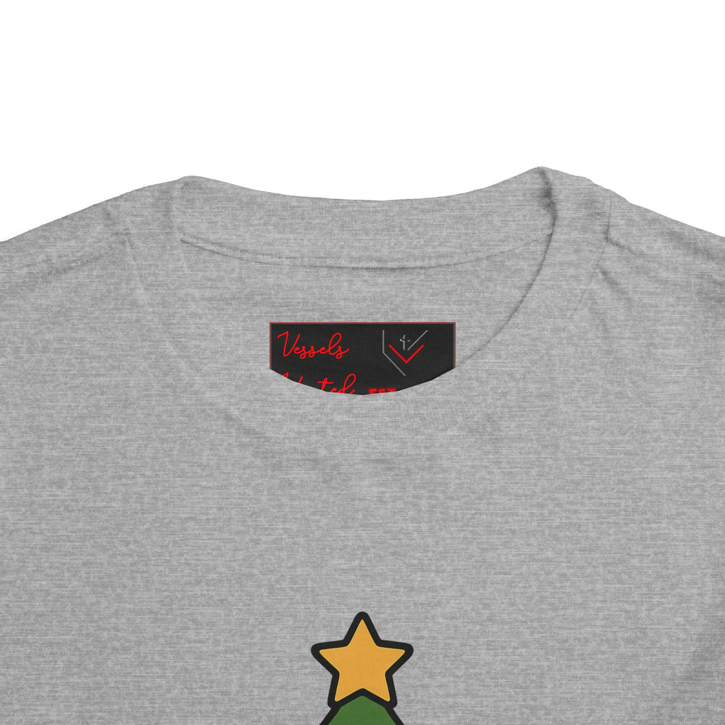 Christmas Tree Toddler Tee - Jesus, Love, Peace, Hope, Joy