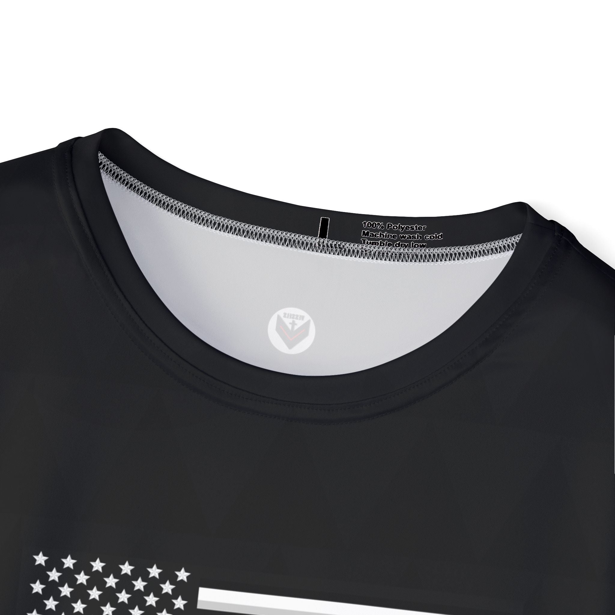 Patriotic Silver Line Flag T-Shirt