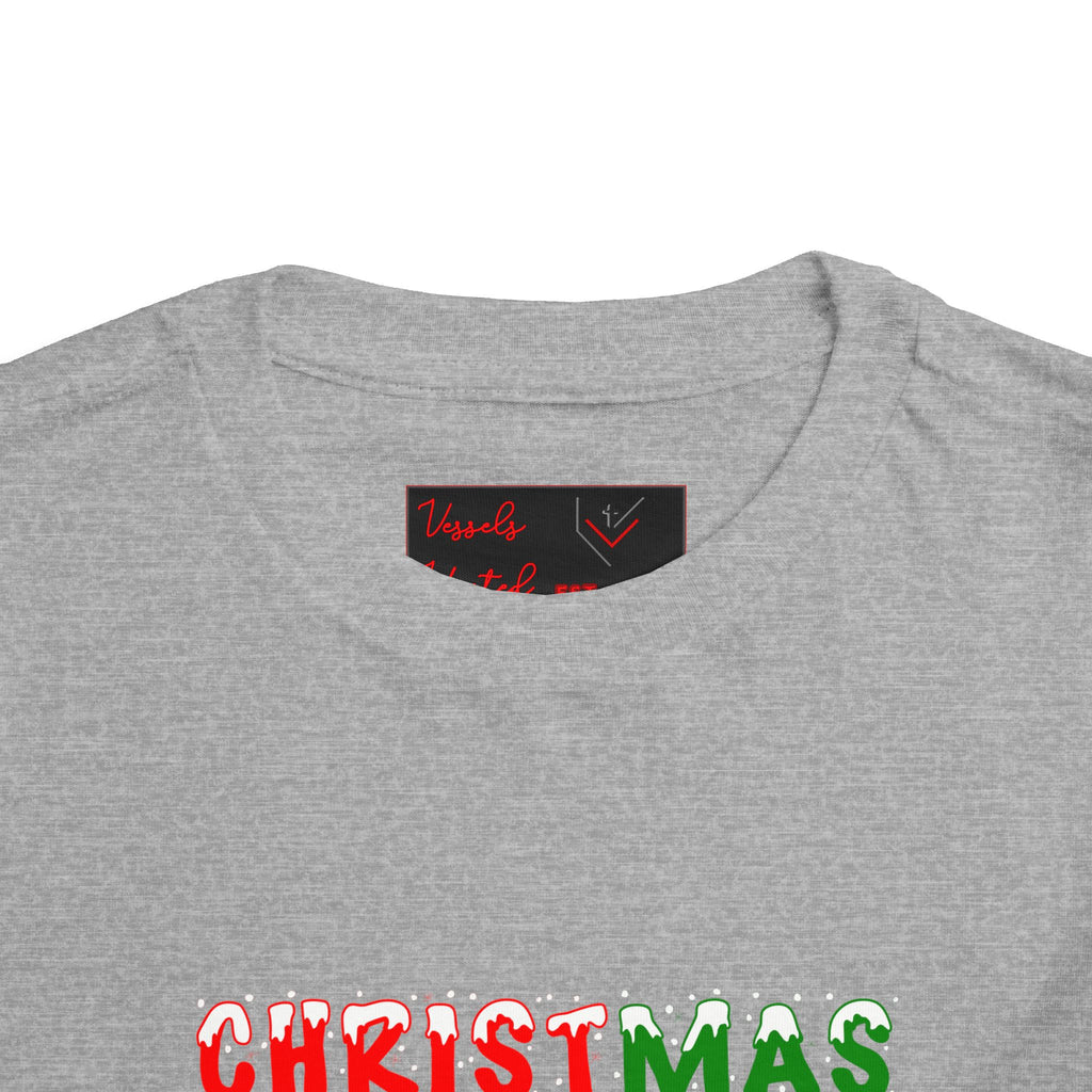 Christmas Snowflake Toddler Tee — Jesus, Love, Peace, Joy