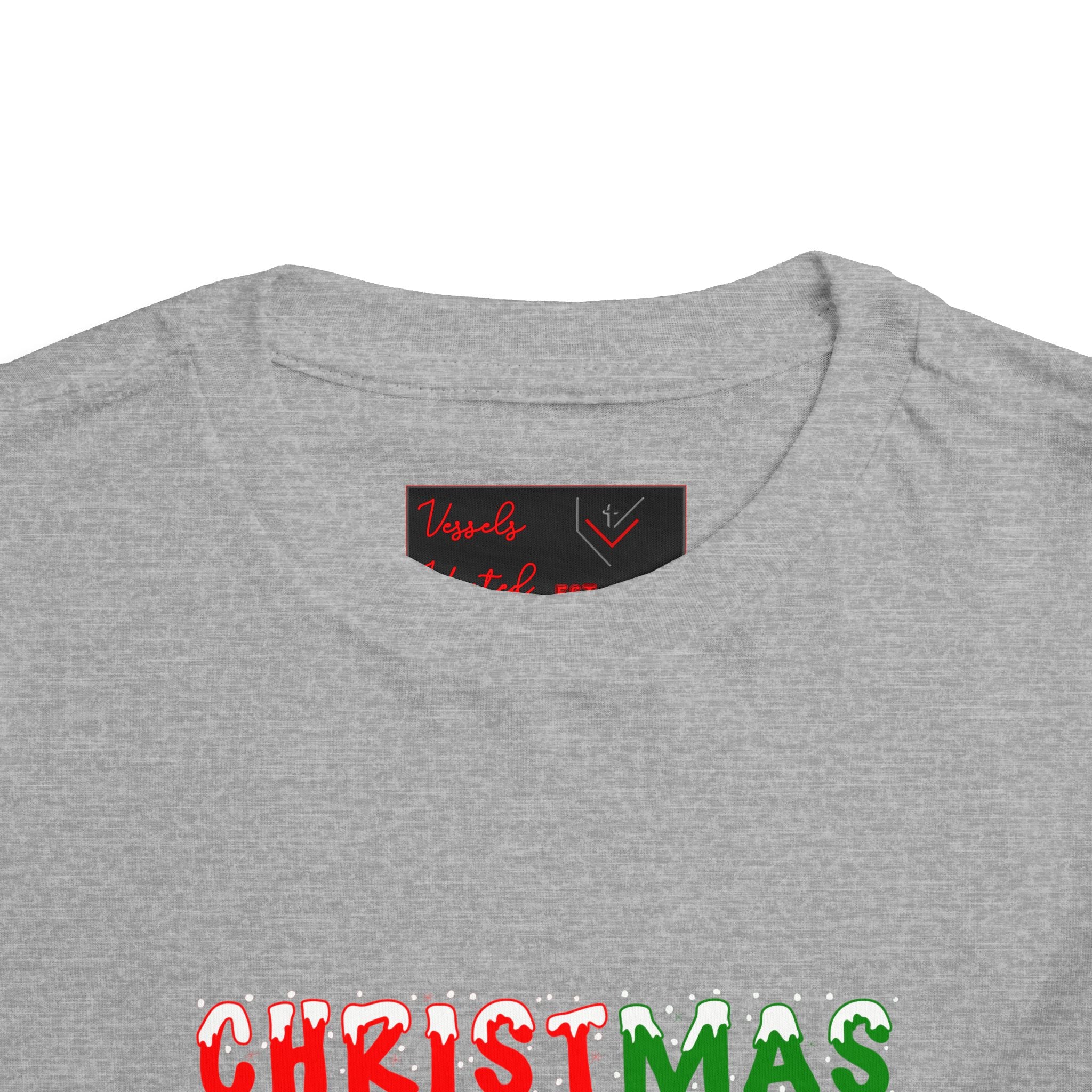 Christmas Snowflake Toddler Tee — Jesus, Love, Peace, Joy