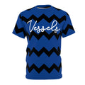 Zig Zag Tee - Blue/Black Overcome Ups and Downs