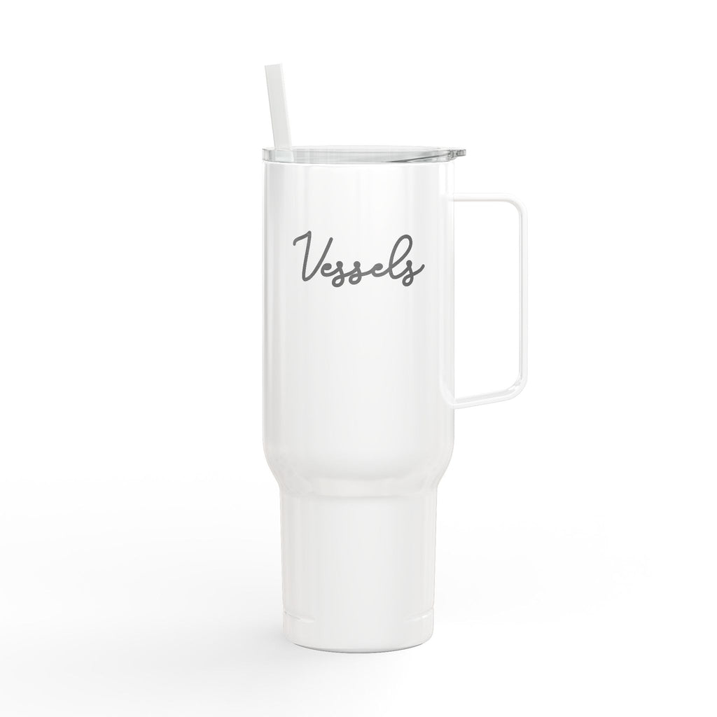 Vessels Premium Beverage Vessel - God First, Bible, Ministry - 40oz Insulated Tumbler