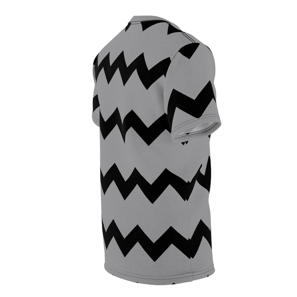 Zig Zag Tee - Gray/Black Overcome Ups and Downs