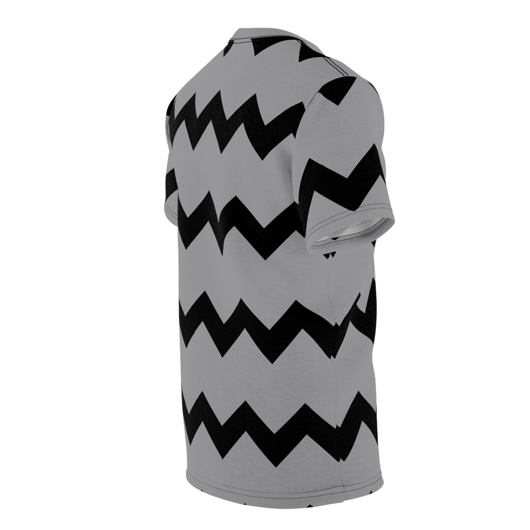 Zig Zag Tee - Gray/Black Overcome Ups and Downs