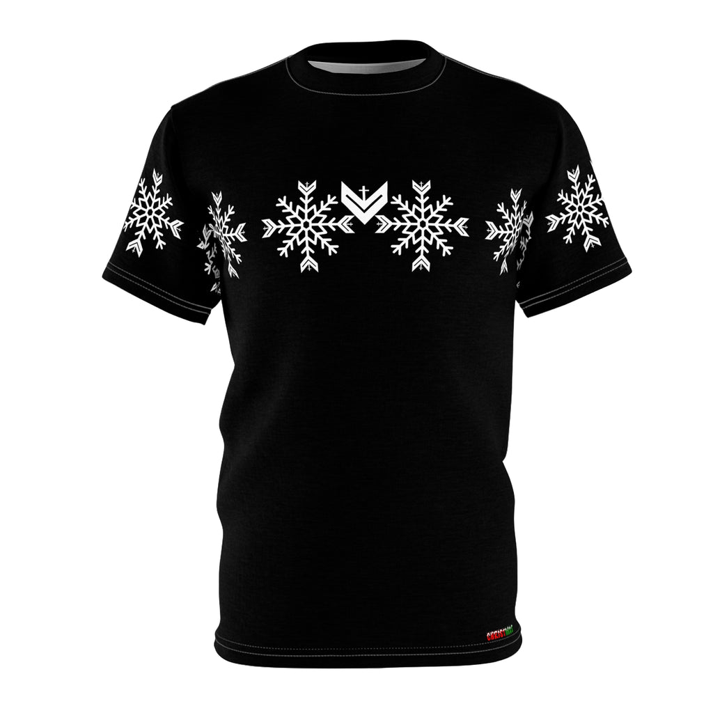Christmas Snowflake Tee — God, Jesus, Love & Family Holiday Tee