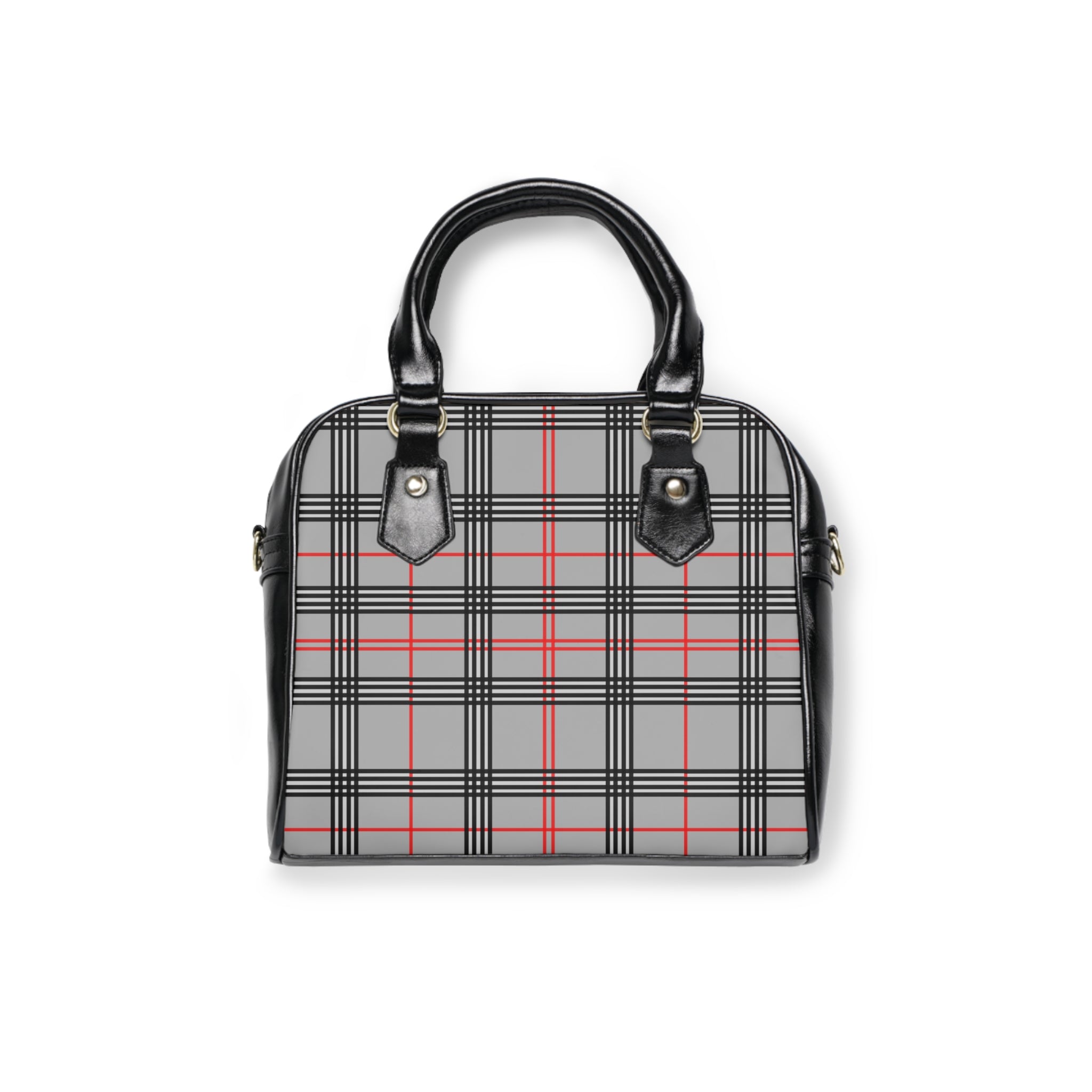 Vessel for God Plaid Shoulder Handbag