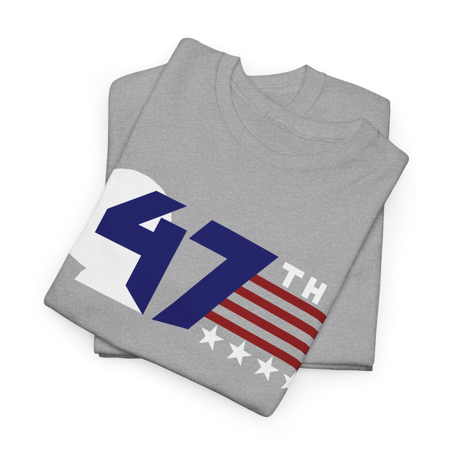 47th Trump: Patriotic Unisex Cotton Tee - 47th President Design, Casual Wear, Election Merchandise, Gift for Supporters, 4th of July Tee