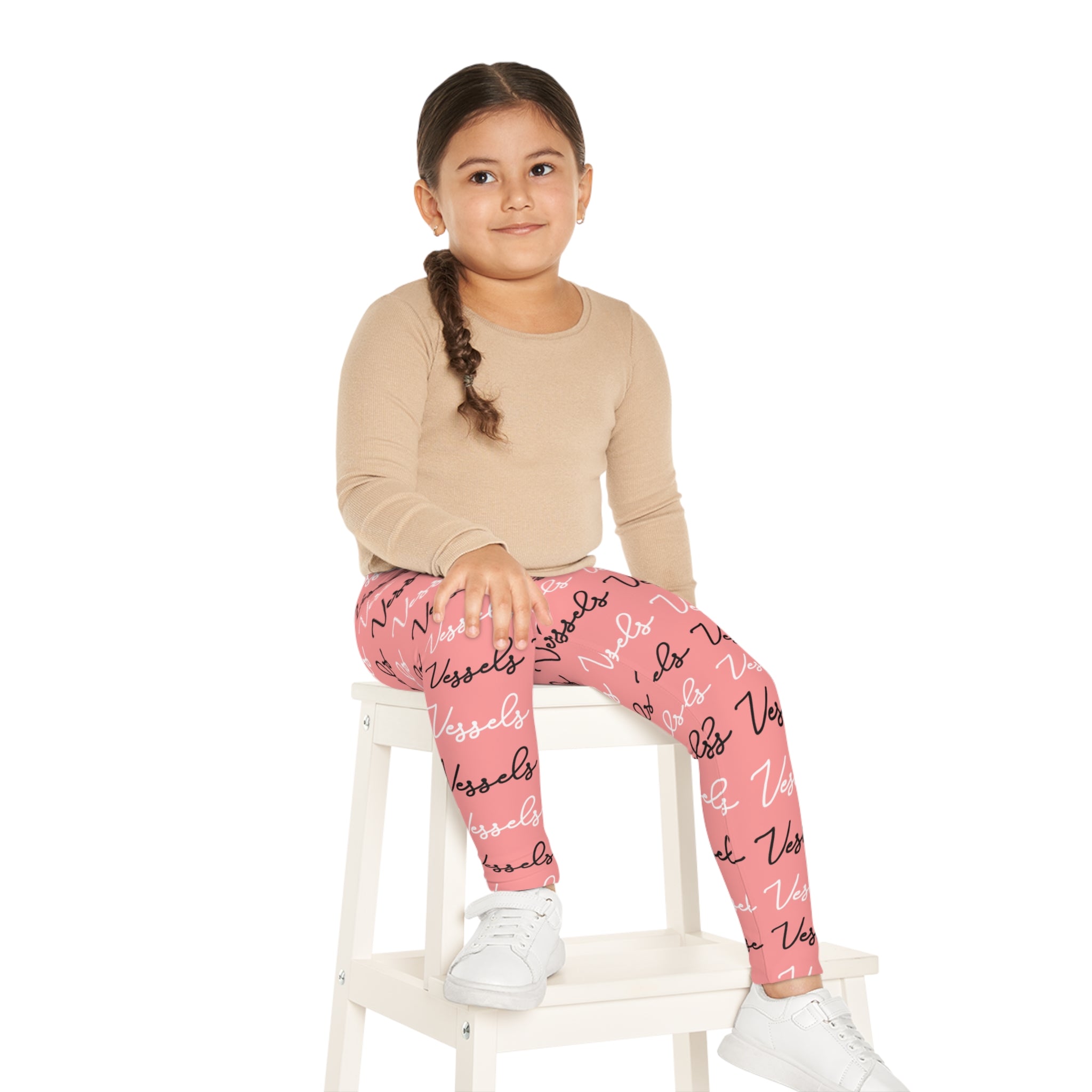 Trendy Kids Leggings - Stylish 'Vessels' Print for Active Girls