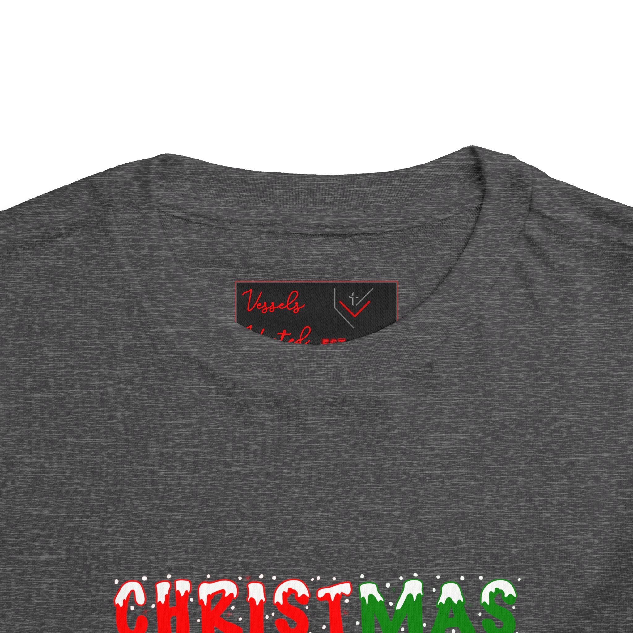 Christmas Snowflake Toddler Tee — Jesus, Love, Peace, Joy