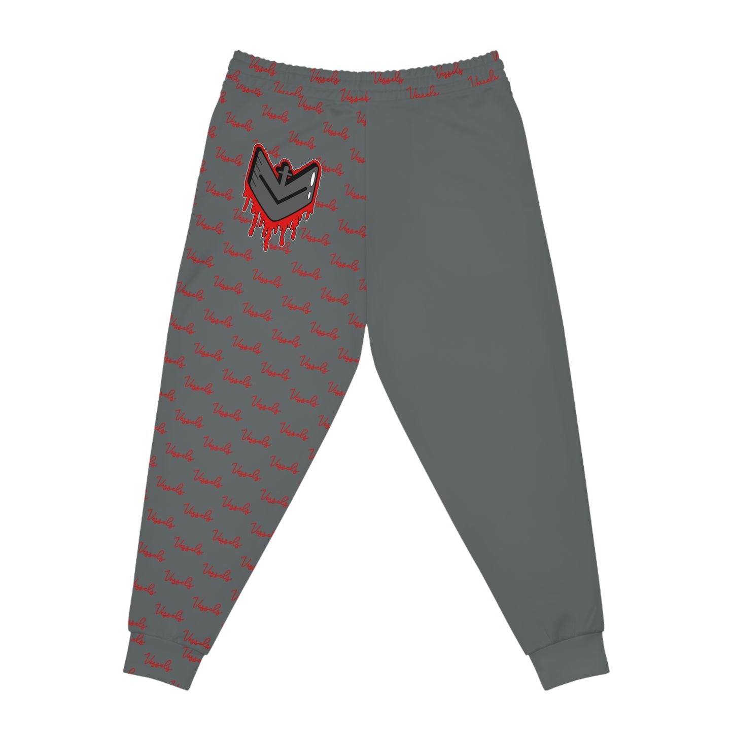 Greyed Out Edgy Drippy Athletic Joggers for Streetwear Enthusiasts