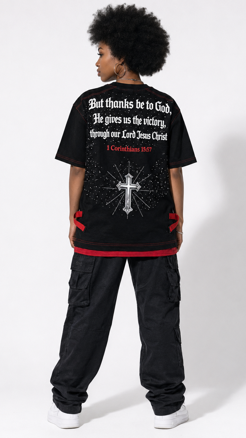Onyx "VICTORIOUS THROUGH CHRIST" Tee